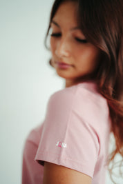 Amy Short Sleeve Underscrub - Rosewood - Breast Cancer Underscrub