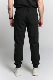 Pantalon de gommage Alexander à jambe droite - Noir