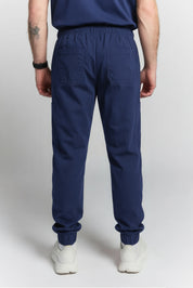 Pantalon de gommage Alexander à jambe droite - Marine