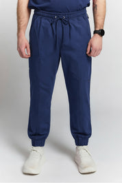 Pantalon de gommage Alexander à jambe droite - Marine