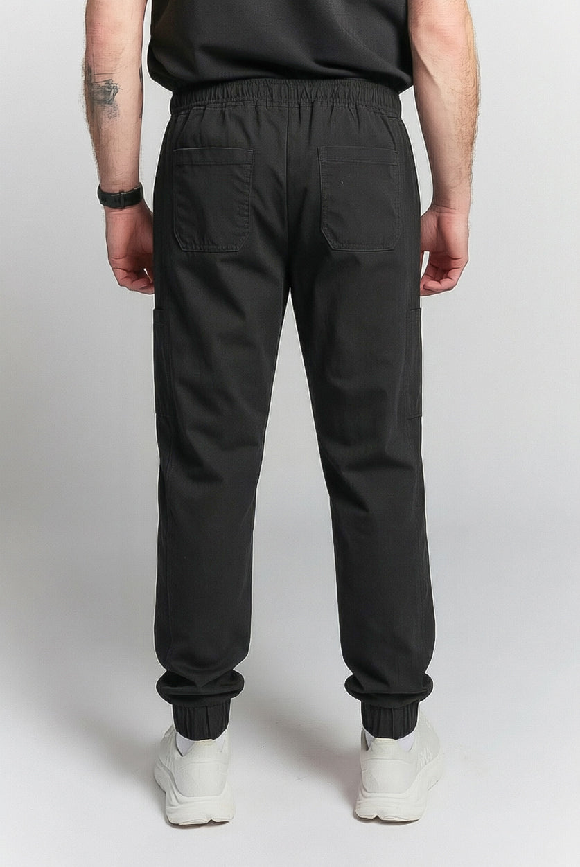 Pantalon de gommage Alexander coupe droite - Étain