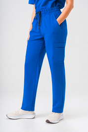 Pantalon médical Lulu coupe droite - Bleu roi