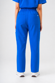 Pantalon médical Lulu coupe droite - Bleu roi