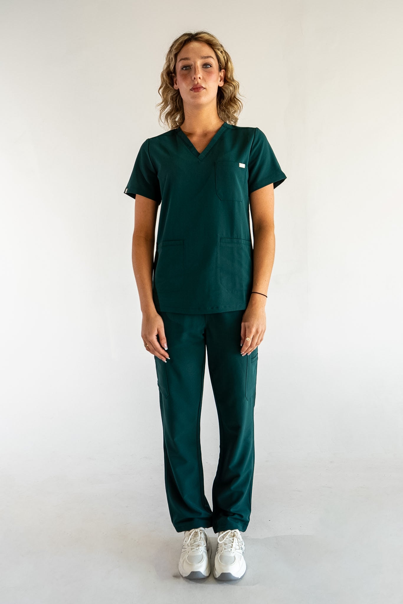Victoria Scrub Top - Pine