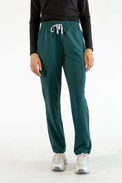 Lulu Straight Leg Scrub Pants - Pine