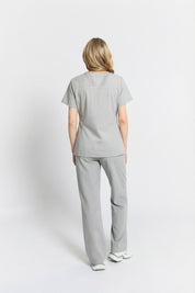 Elizabeth Scrub Top Light Gray