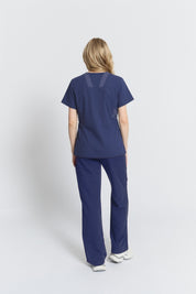 Elizabeth Scrub Top Navy