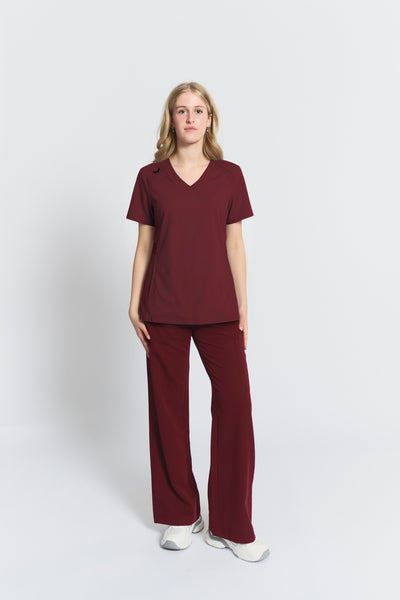 Haut d'uniforme Elizabeth couleur Bourgogne