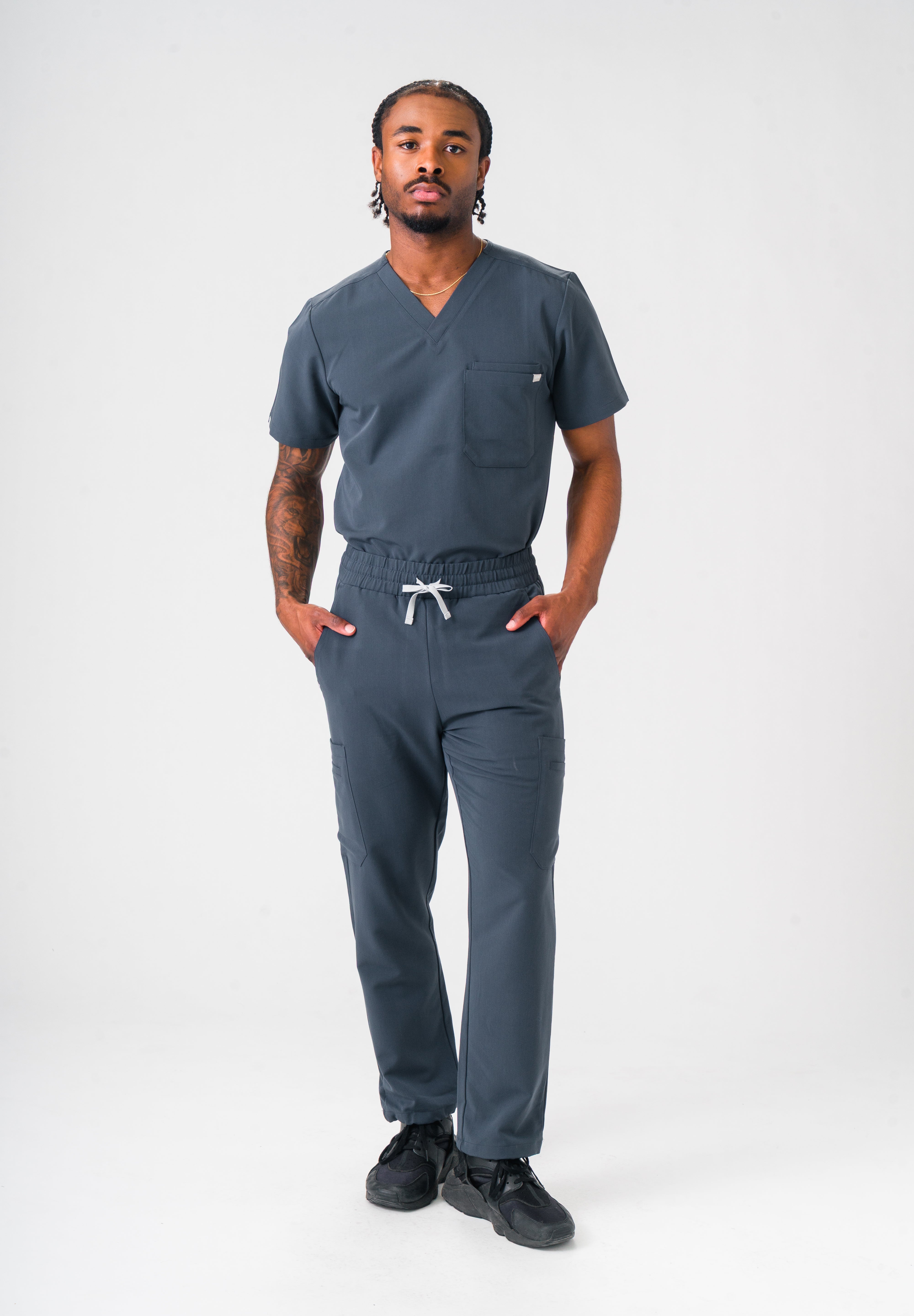 Pantalon de travail Luca Straight - Gris étain