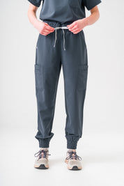 Anastasia Jogger Scrub Pants -  Pewter