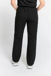 Pantalon médical droit Mona noir