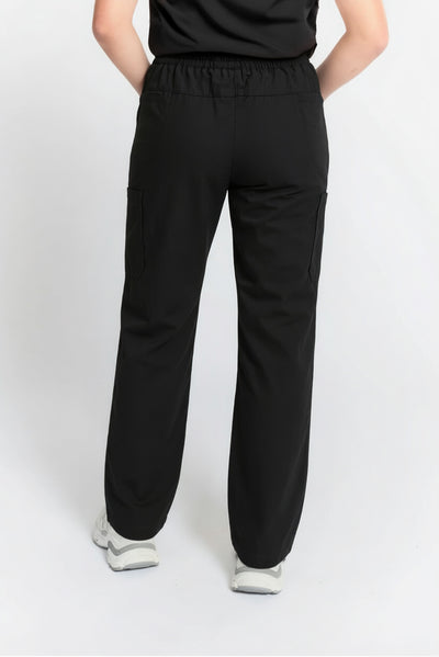 Mona Straight Leg Scrub Black