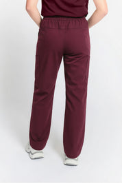 Mona Straight Leg Scrub Burgundy