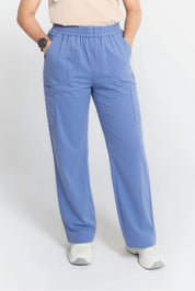 Mona Straight Leg Scrub Ceil Blue