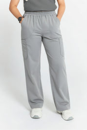 Mona Straight Leg Scrub Light Grey