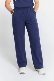 Bas de gommage coupe droite Virginia bleu marine