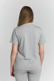 Rebecca Scrub Top Light Grey