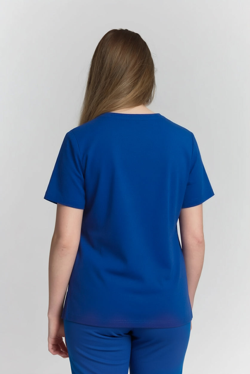 Rebecca Scrub Top Royal Blue