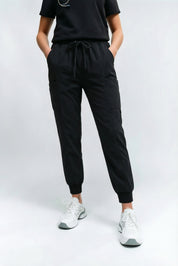 Pantalon de gommage Virginia coupe droite noir