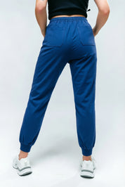 Pantalon de gommage droit Virginia bleu roi
