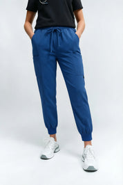 Pantalon de gommage droit Virginia bleu roi