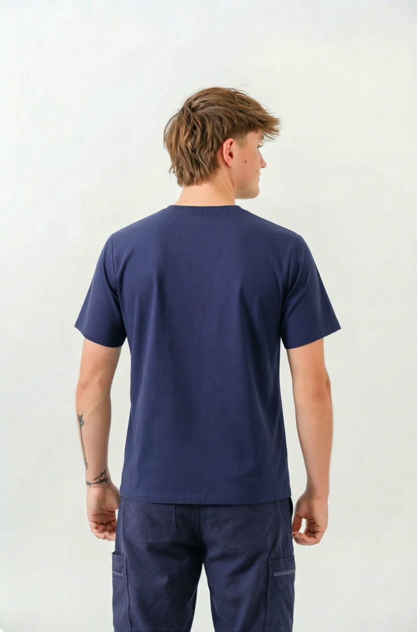William Scrub Top- Navy