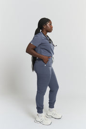 Anastasia Jogger Scrub Pants - Stormy Grey