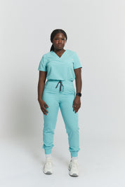 Anastasia Jogger Scrub Pants - Sky Blue