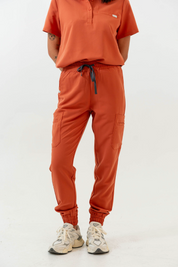 Pantalon d'uniforme médical jogger Anastasia - Ambre