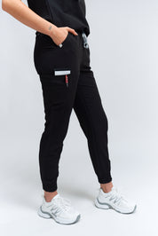 Pantalon de jogging d'uniforme médical Anastasia - Noir