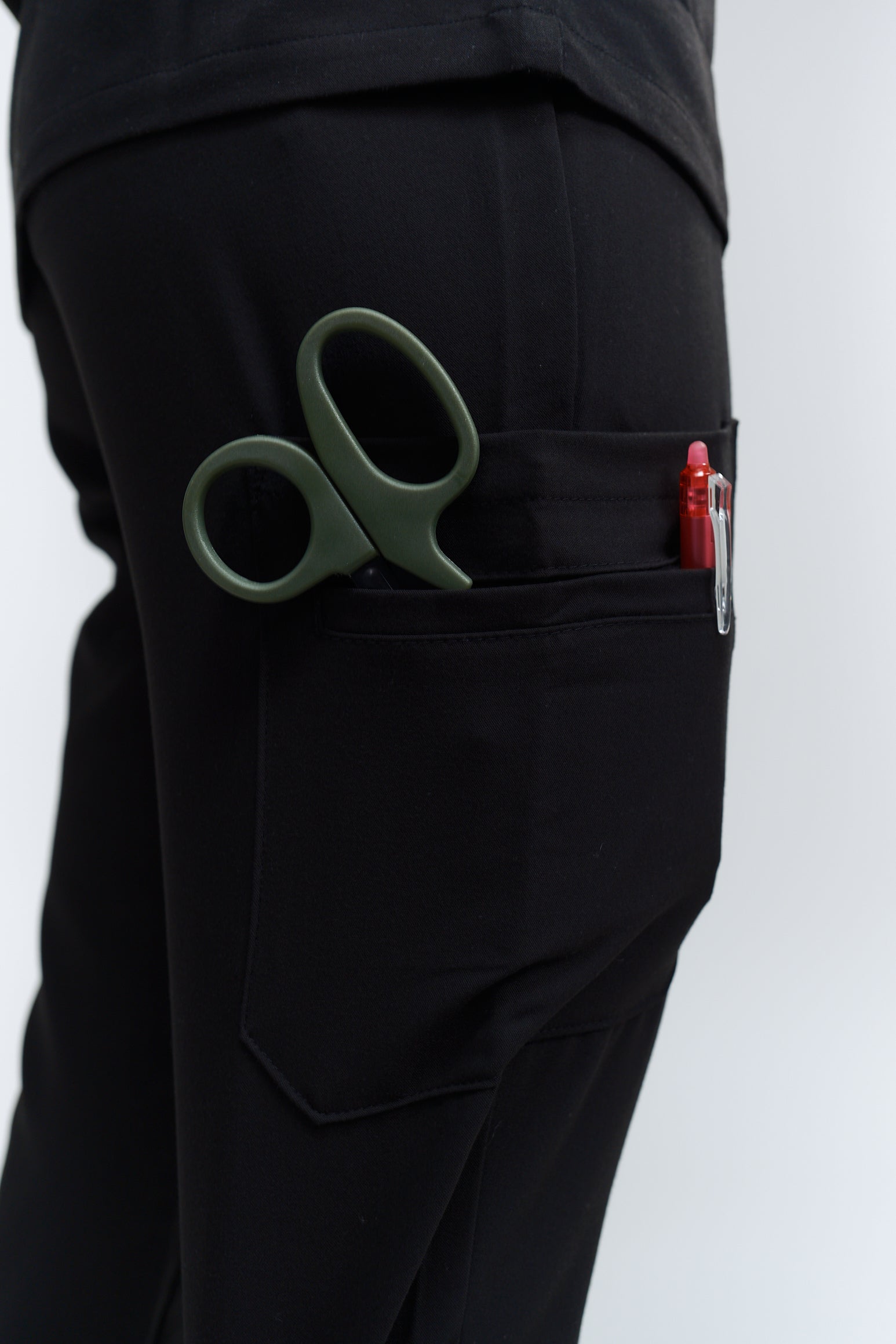 Pantalon de jogging d'uniforme médical Anastasia - Noir