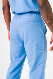 Luca Straight Scrub Pants - Ceil Blue
