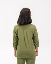 Tunique médicale demi-manches Cecilia - Vert Mousse