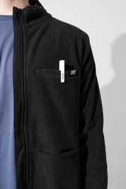 Elliot Polar Fleece Jacket- Black