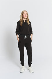 Elodia Jogger Scrub Pants - Black