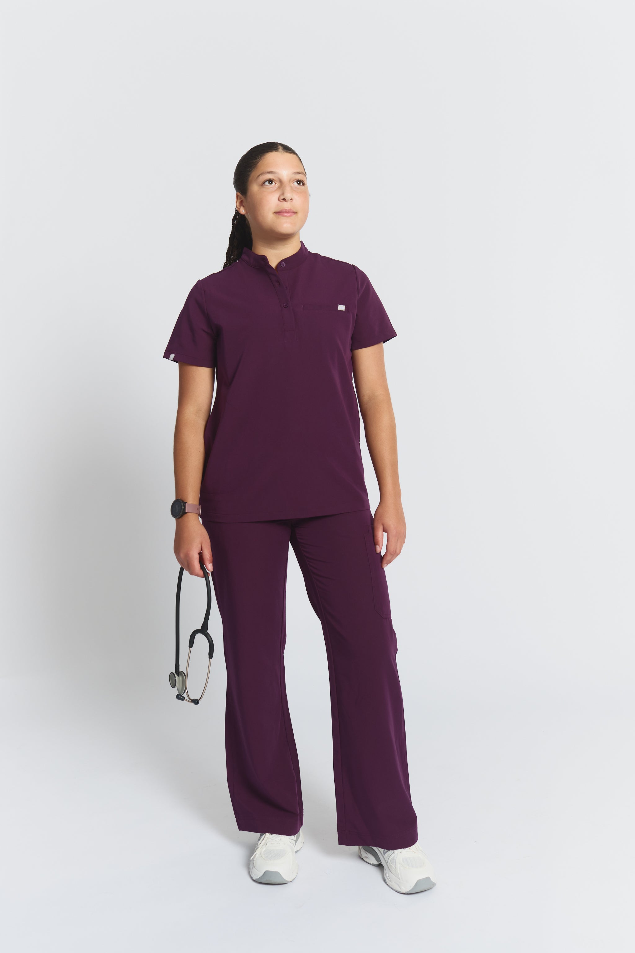 Gloria Scrub Top - Royal Purple