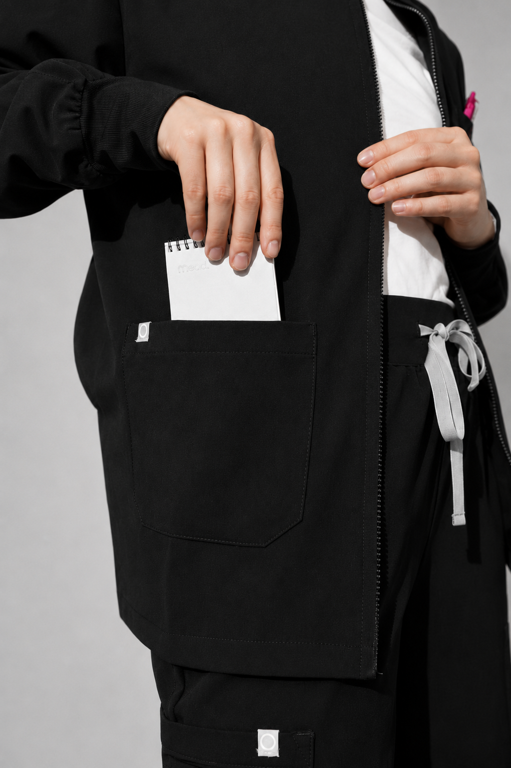 Katherine Scrub Jacket -Black