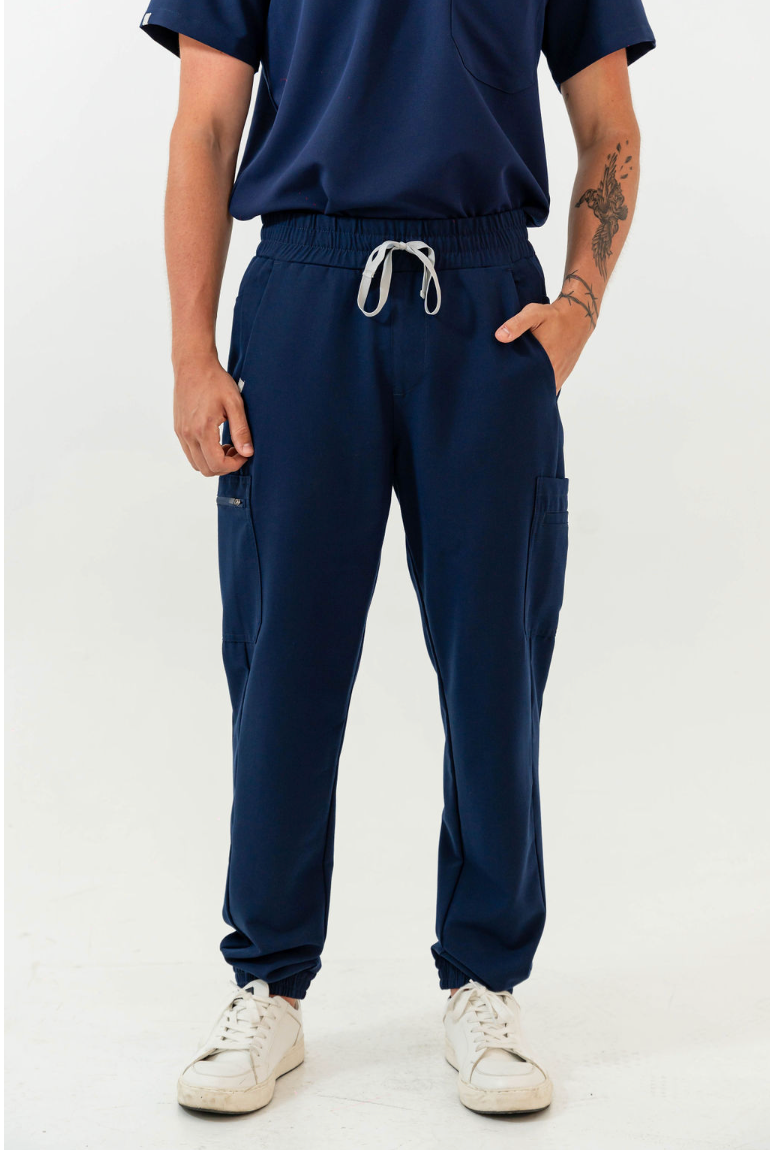 Kian Jogger Scrub Pants - Navy