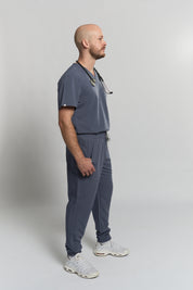 Kian Jogger Scrub Pants - Stormy Grey