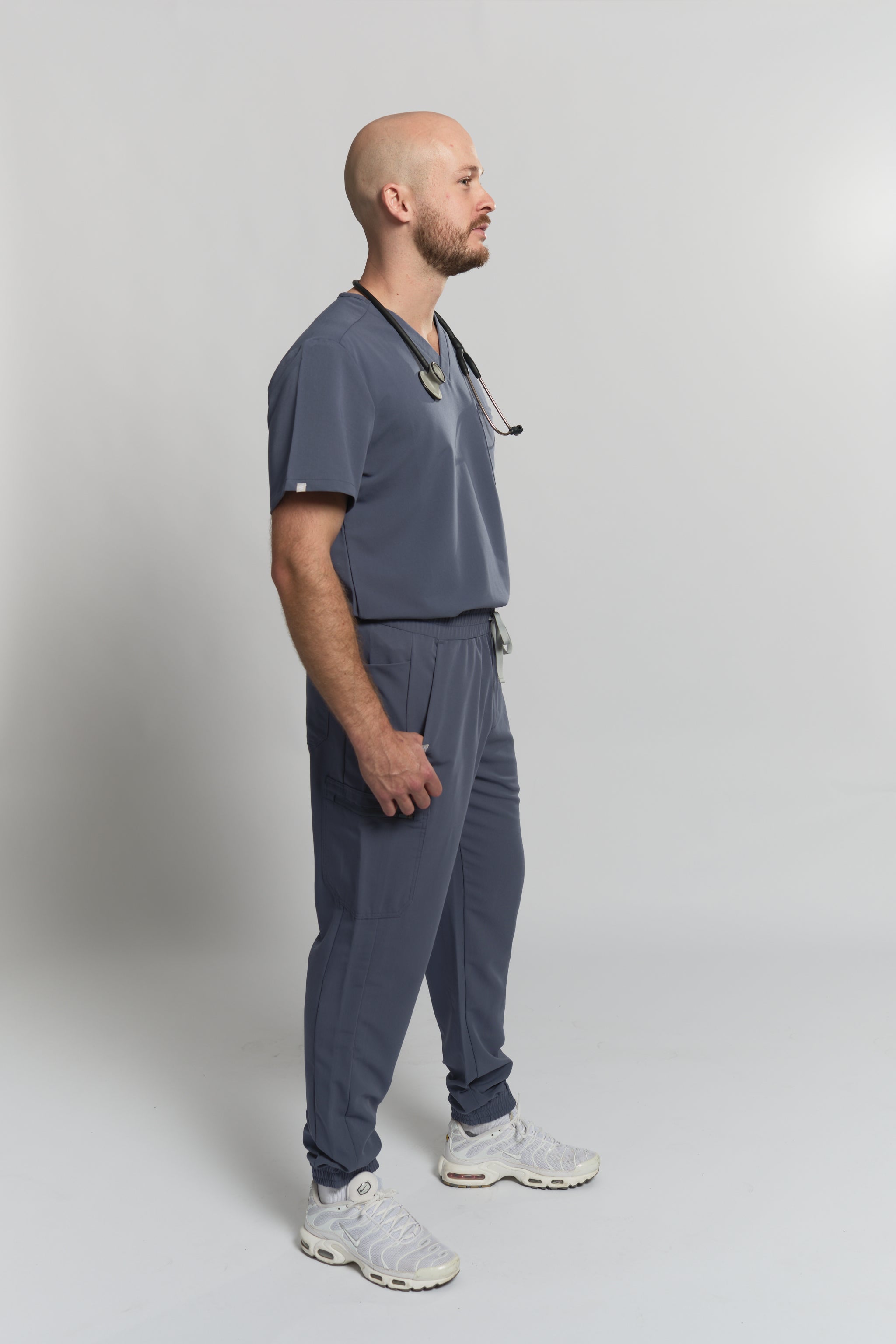 Kian Jogger Scrub Pants - Stormy Grey
