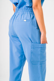 Pantalon de tenue Lulu à jambe droite - Bleu ciel