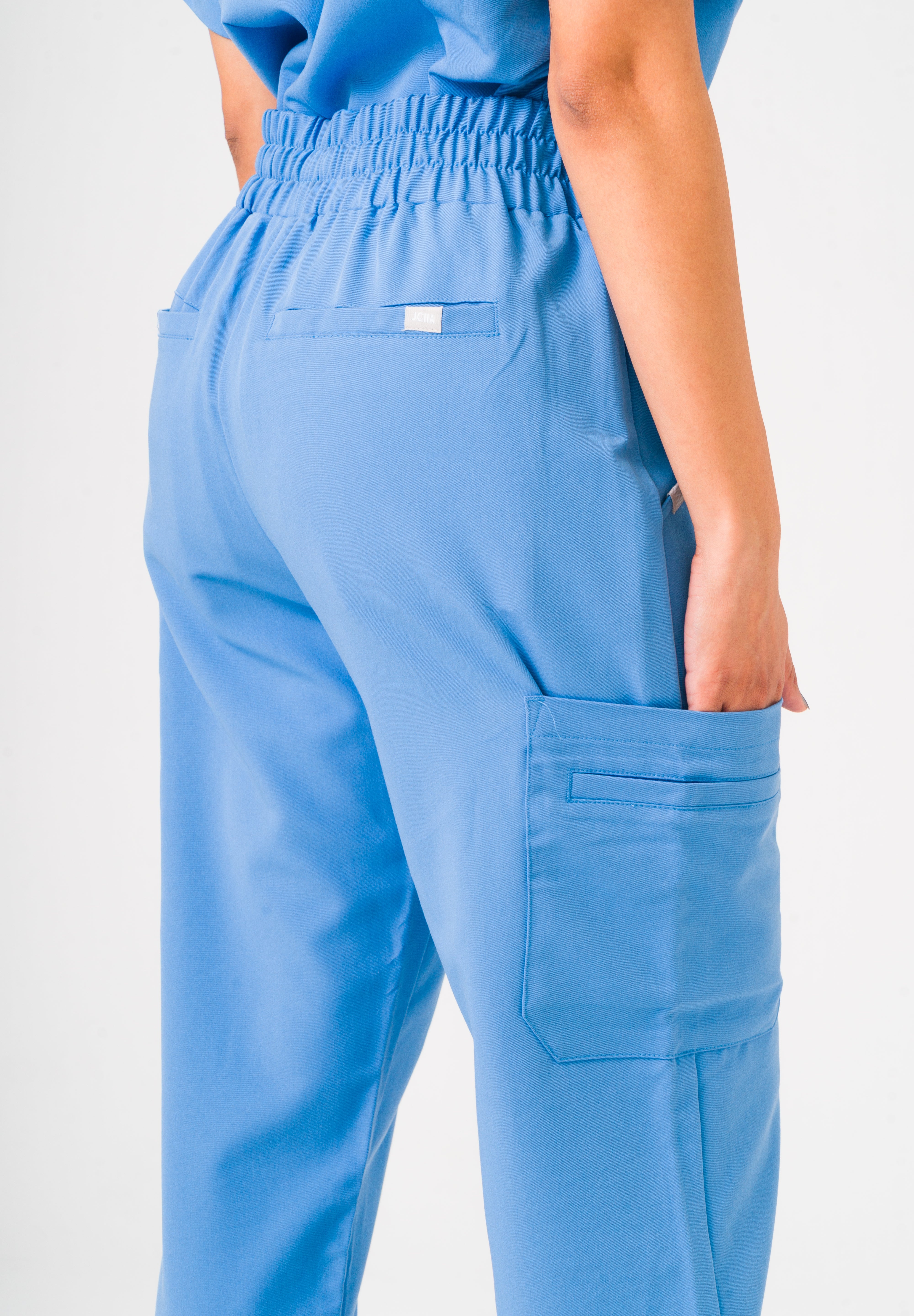 Pantalon de tenue Lulu à jambe droite - Bleu ciel