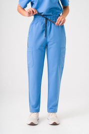 Pantalon de tenue Lulu à jambe droite - Bleu ciel