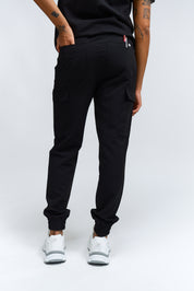 Pantalon de jogging de gommage Lydia - Noir - le cours de remplissage