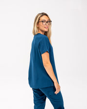 Haut de coupe Olivia - Bleu abyssal