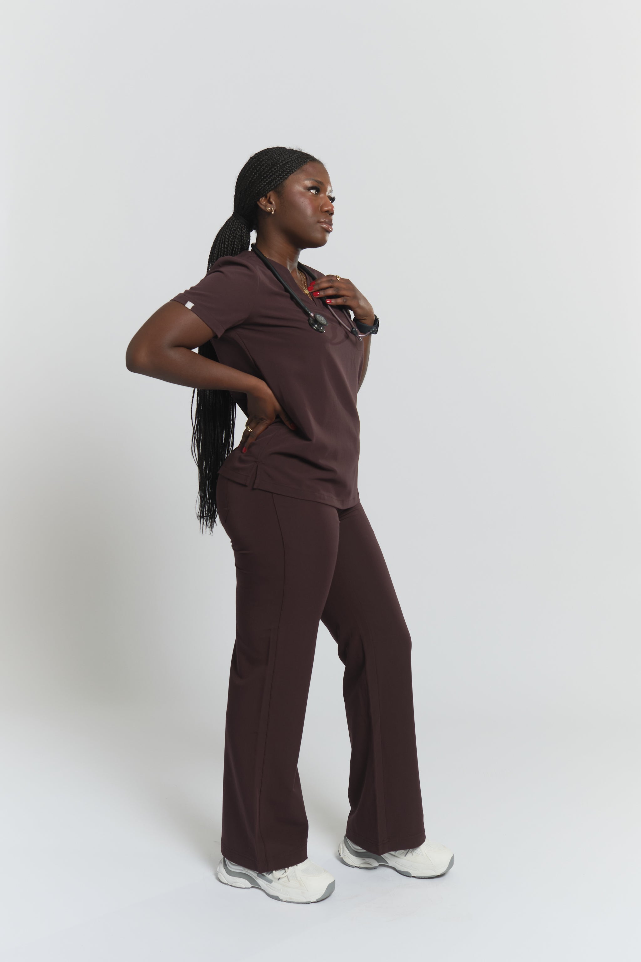 Haut d'uniforme Olivia - Espresso