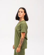 Haut médical Olivia – Vert mousse