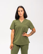 Haut médical Olivia – Vert mousse