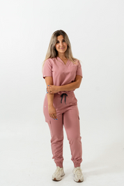 Haut médical Olivia - Bois de rose