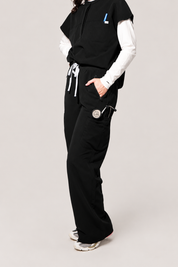 Pantalon de travail ample Quinn – Noir